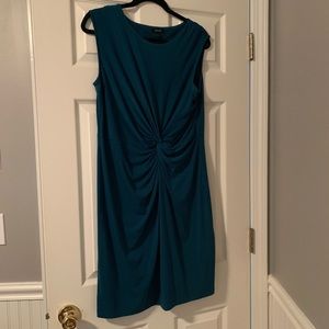 Teal knotted dress